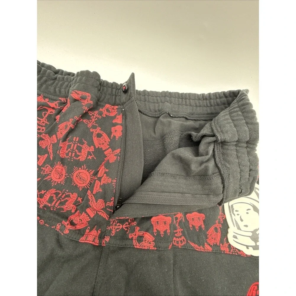 Billionaire Boys Club BBC Black Red All-Over Print Jogger Sweatpants XL NEW